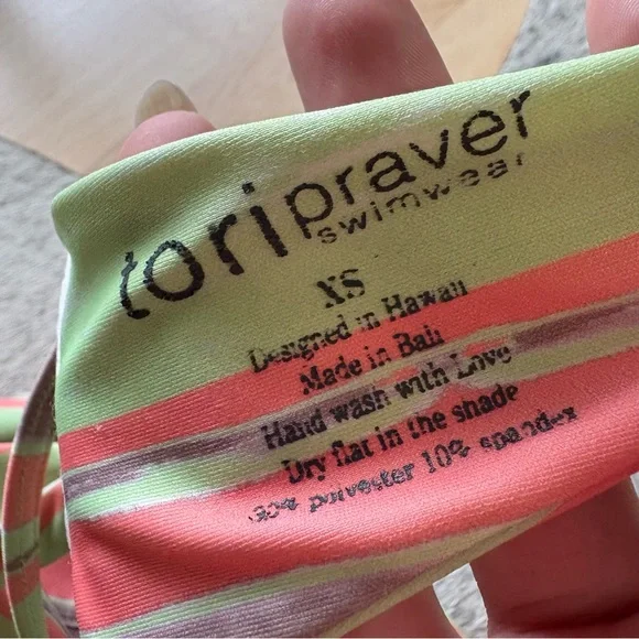 REVOLVE TORI PRAVER‎ Swimwear Kenny Bikini in Indian Wells Guava Size XS/S - Picture 7 of 9